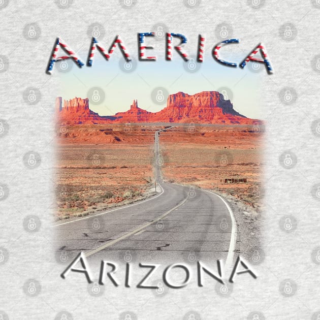 America road to Monument Valley by TouristMerch